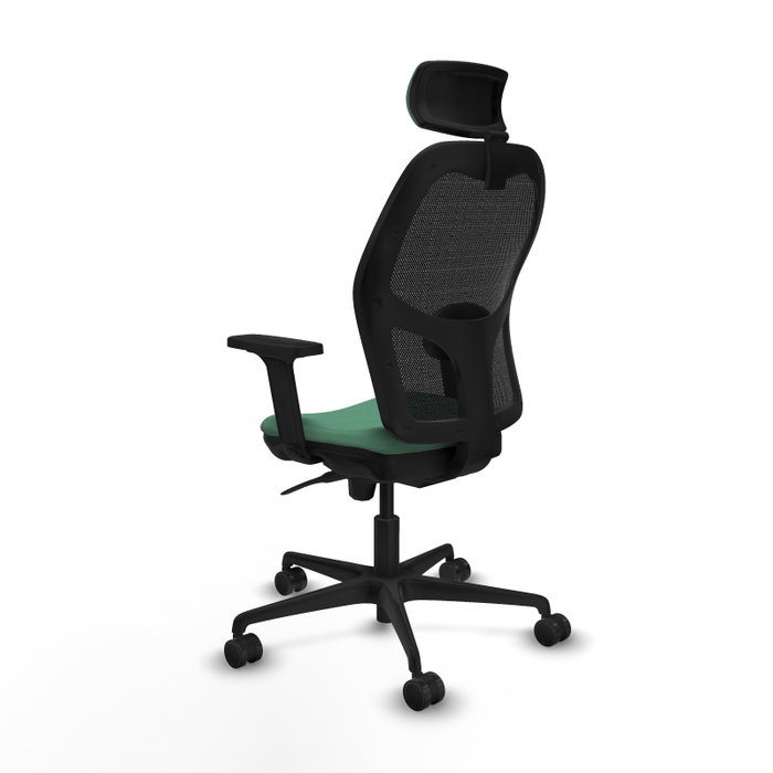 PIQUERAS Y CRESPO Silla de oficina Jorquera con mecanismo Sincro, verde esmeralda y negro PIQUERAS Y CRESPO Silla de oficina Jorquera con mecanismo Sincro, verde esmeralda y negro