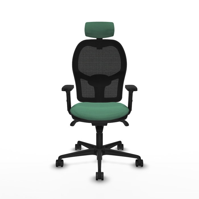 PIQUERAS Y CRESPO Silla de oficina Jorquera con mecanismo Sincro, verde esmeralda y negro PIQUERAS Y CRESPO Silla de oficina Jorquera con mecanismo Sincro, verde esmeralda y negro