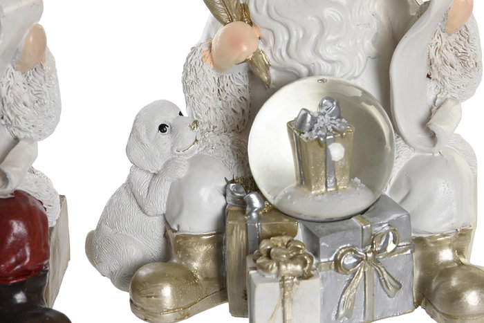 DKD Home Decor Figura Navidad Moderna Resina Bola 12 x 14 x 14 cm (2 Unidades)