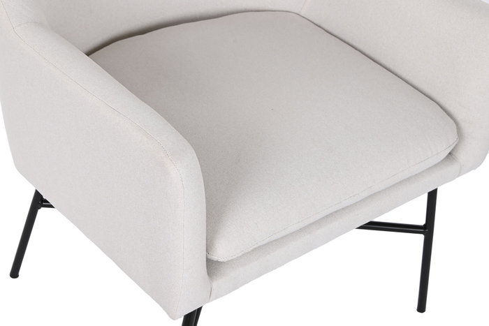 DKD Home Decor Sillón de Poliéster y Metal Greige