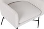 DKD Home Decor Sillón de Poliéster y Metal Greige