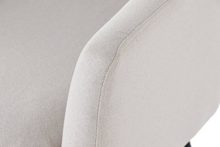 DKD Home Decor Sillón de Poliéster y Metal Greige