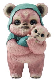 Star Wars Estatua de diseñador Ewok by Mab Graves Pink Variant 18 cm