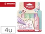Maped Rotuladores Fluorescente Pastel Flex Colores Surtidos de 4 Unidades