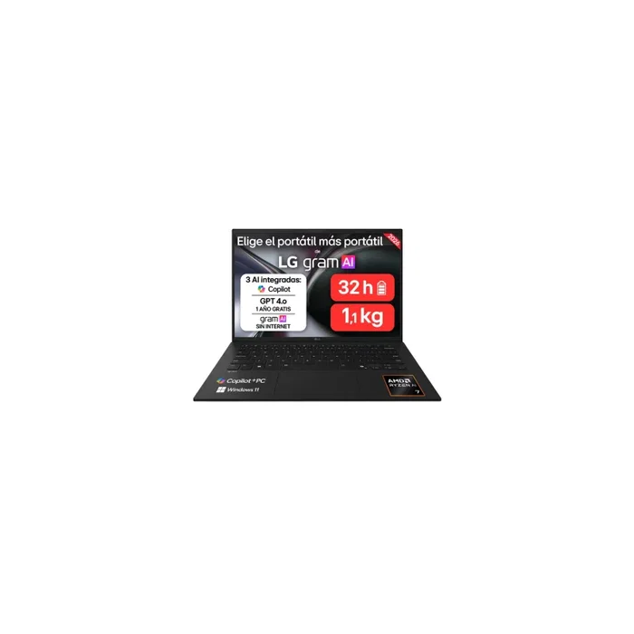 LG Gram 14Z95U-G.AU85BN, Ryzen AI 7 450, 32 GB RAM, 512 GB SSD, 14 pulgadas