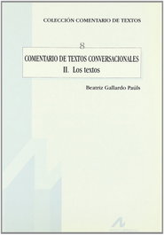 ARCO-LIBROS, Comentario de textos conversacionales, Beatriz Gallardo Paúls