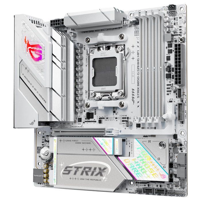 ASUS ROG STRIX B850-G GAMING WiFi Placa Base AMD B850, Zócalo AM5, DDR5, micro ATX, WiFi 7, Bluetooth 5.4 ASUS ROG STRIX B850-G GAMING WiFi Placa Base AMD B850, Zócalo AM5, DDR5, micro ATX, WiFi 7, Bluetooth 5.4