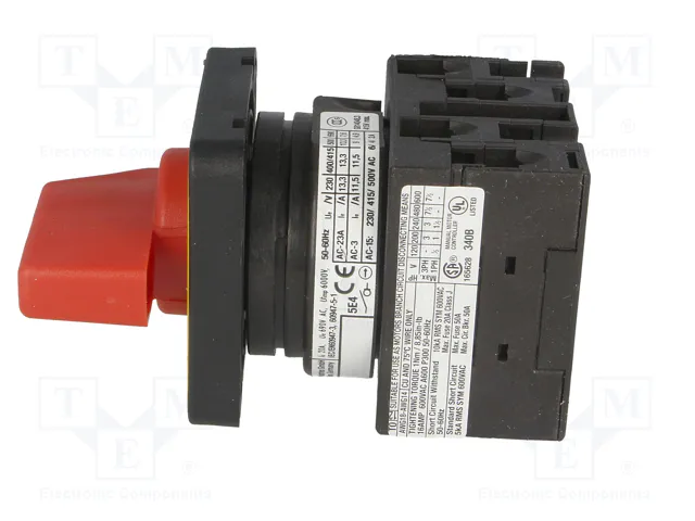 EATON ELECTRIC Interruptor de levas de emergencia T0-2-1/E-RT 20A 6,5kW EATON ELECTRIC Interruptor de levas de emergencia T0-2-1/E-RT 20A 6,5kW