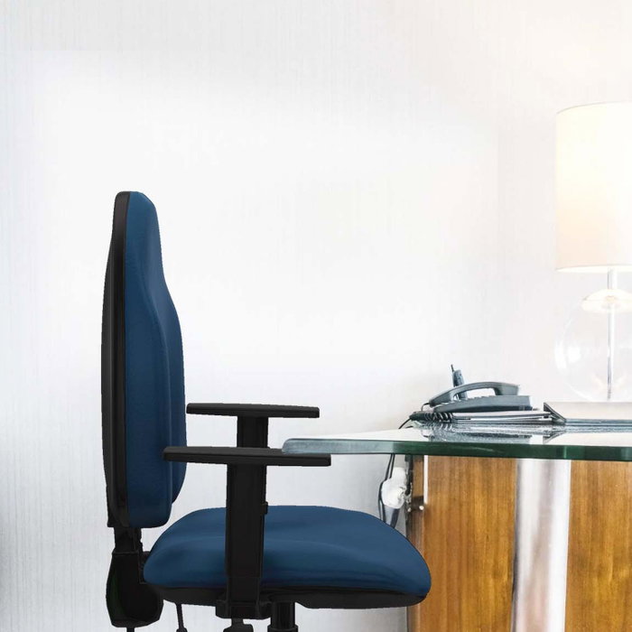 PIQUERAS Y CRESPO Silla de oficina Algarra Marrón con mecanismo de doble maneta