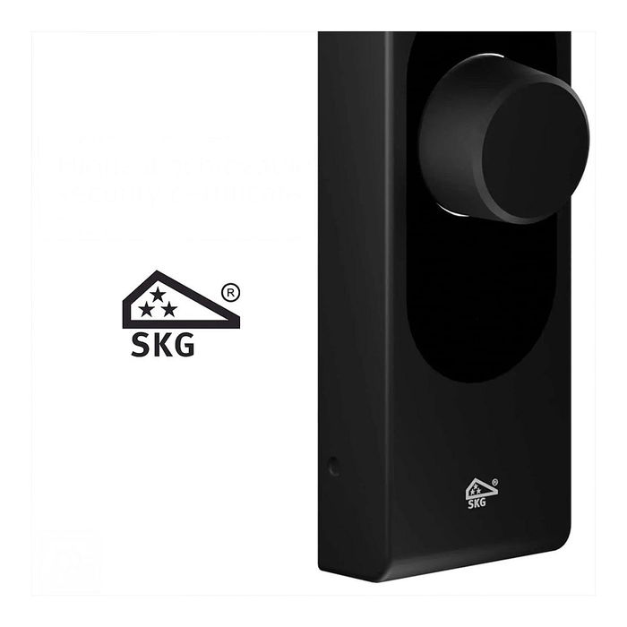 Shelly LOQED Touch Smart Lock Cerradura de puerta inteligente Bluetooth Código Lector de huellas dactilares Sin llave Mando a distancia Negro Inalámbrico 1 pieza Shelly LOQED Touch Smart Lock Cerradura de puerta inteligente Bluetooth Código Lector de huellas dactilares Sin llave Mando a distancia Negro Inalámbrico 1 pieza