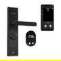 Shelly LOQED Touch Smart Lock Cerradura de puerta inteligente Bluetooth Código Lector de huellas dactilares Sin llave Mando a distancia Negro Inalámbrico 1 pieza