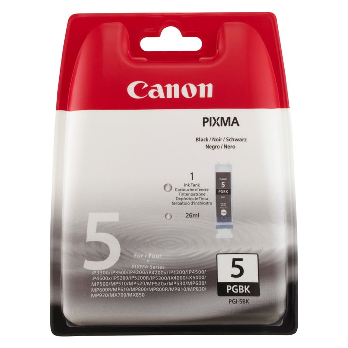 Canon PGI-5BK Cartucho de Tinta Negro 26ml