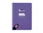 Liderpapel Cuaderno Espiral Pautaguía A5 Cuadro 4mm Lila