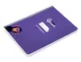 Liderpapel Cuaderno Espiral Pautaguía A5 Cuadro 4mm Lila