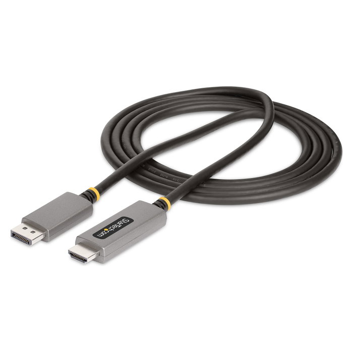 StarTech.com Cable Adaptador DisplayPort a HDMI 8K 60Hz 4K 144Hz 2m, Gris espacio, 133DISPLAYPORTHDMI21