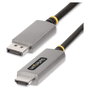 StarTech.com Cable Adaptador DisplayPort a HDMI 8K 60Hz 4K 144Hz 2m, Gris espacio, 133DISPLAYPORTHDMI21