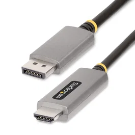 StarTech.com Adaptador DisplayPort a HDMI 2.1 de 2m - 8K 60Hz, 4K 144Hz - HDR10 - Cable Convertidor Activo DP 1.4 a HDMI para Video
