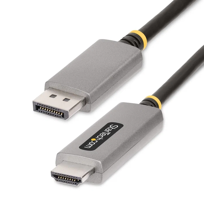 StarTech.com Cable Adaptador DisplayPort a HDMI 8K 60Hz 4K 144Hz 2m, Gris espacio, 133DISPLAYPORTHDMI21