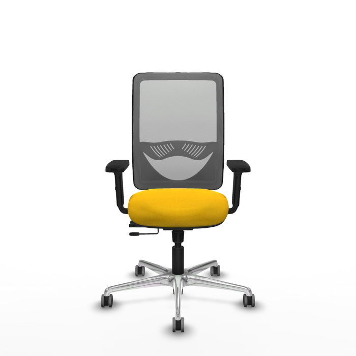 PIQUERAS Y CRESPO Silla de oficina Zulema con mecanismo Sincro/Traslack, Amarillo/Gris PIQUERAS Y CRESPO Silla de oficina Zulema con mecanismo Sincro/Traslack, Amarillo/Gris