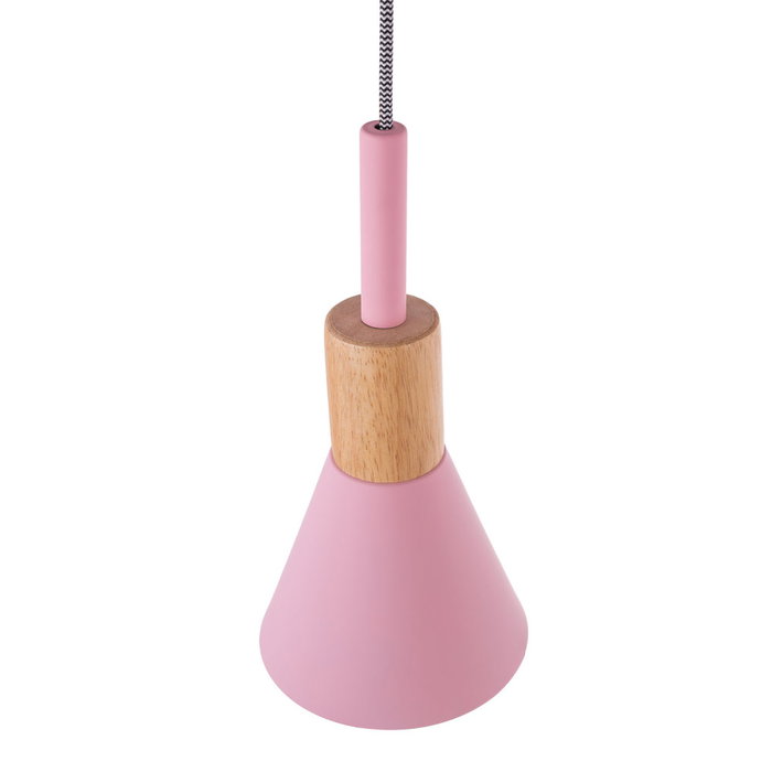 Lámpara Colgante Talisay de Estilo Nórdico Industrial con Acabado en Acero y Madera