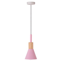 Lámpara Colgante Talisay de Estilo Nórdico Industrial con Acabado en Acero y Madera
