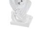 DKD Home Decor Figura de Guerrero Blanco y Dorado en Resina