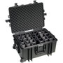 B&W Outdoor Case Type 6800 con sistema de divisores Negro