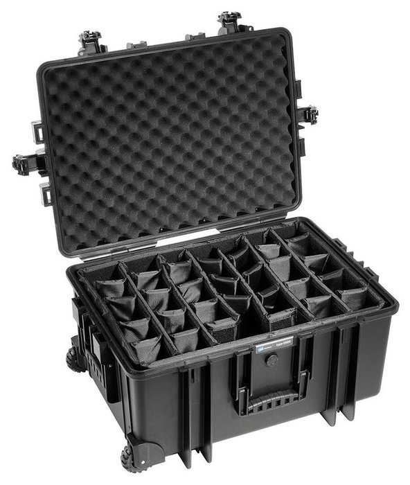 B&W Outdoor Case Type 6800 con sistema de divisores Negro B&W Outdoor Case Type 6800 con sistema de divisores Negro