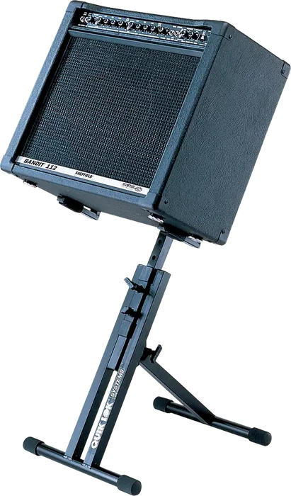 Quiklok Soporte Para Amplificador Negro De Acero Con 5 Posiciones De Altura Regulable Carga Máxima 27.10 Kg