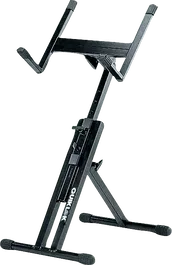 Quiklok Soporte Para Amplificador Negro De Acero Con 5 Posiciones De Altura Regulable Carga Máxima 27.10 Kg