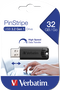 Verbatim PinStripe 32 GB USB 3.2 Gen 1 Negro