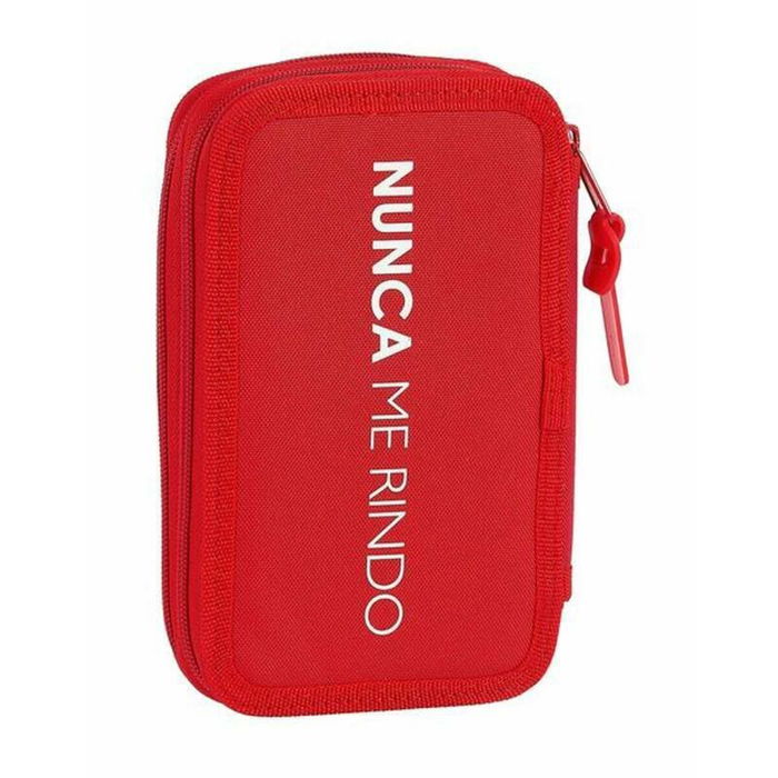 Plumier Doble Sevilla Fútbol Club M854 Rojo 12.5 x 19.5 x 4 cm (28 piezas)