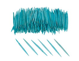 Innspiro Palillos Planos de Madera Azules 65mm (250 unidades)