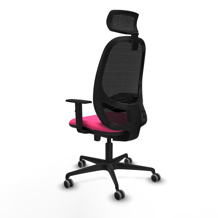 PIQUERAS Y CRESPO Silla de oficina Cilanco con mecanismo Sincro Rosa y Negro PIQUERAS Y CRESPO Silla de oficina Cilanco con mecanismo Sincro Rosa y Negro