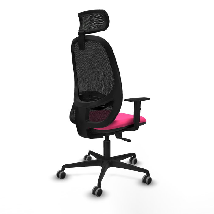 PIQUERAS Y CRESPO Silla de oficina Cilanco con mecanismo Sincro Rosa y Negro PIQUERAS Y CRESPO Silla de oficina Cilanco con mecanismo Sincro Rosa y Negro