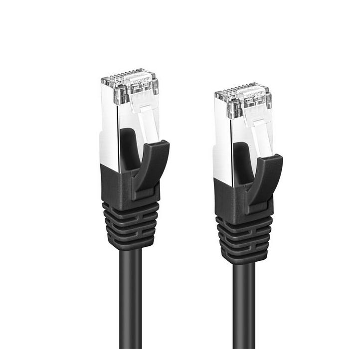 MicroConnect Cable de Red CAT6 S/FTP 20m Negro para Conexiones de Red Confiables y Protegidas contra EMI