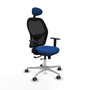 PIQUERAS Y CRESPO Silla de oficina Jorquera Azul/Negro con mecanismo Sincro/Traslack