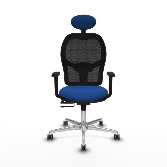 PIQUERAS Y CRESPO Silla de oficina Jorquera Azul/Negro con mecanismo Sincro/Traslack PIQUERAS Y CRESPO Silla de oficina Jorquera Azul/Negro con mecanismo Sincro/Traslack