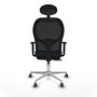 PIQUERAS Y CRESPO Silla de oficina Jorquera Azul/Negro con mecanismo Sincro/Traslack