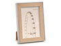 Giftdecor Portafoto de Plata y Madera para Foto 10x15 cm con Marco de Vidrio (Set de 24)