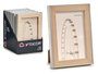 Giftdecor Portafoto de Plata y Madera para Foto 10x15 cm con Marco de Vidrio (Set de 24)
