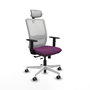 PIQUERAS Y CRESPO Silla de oficina Haches con mecanismo Sincro/Traslack Morado y Blanco