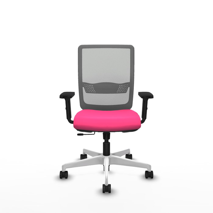PIQUERAS Y CRESPO Silla de oficina Haches Rosa y Gris PIQUERAS Y CRESPO Silla de oficina Haches Rosa y Gris