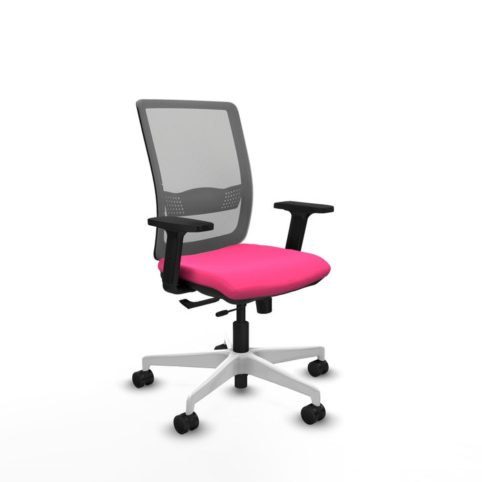 PIQUERAS Y CRESPO Silla de oficina Haches Rosa y Gris PIQUERAS Y CRESPO Silla de oficina Haches Rosa y Gris