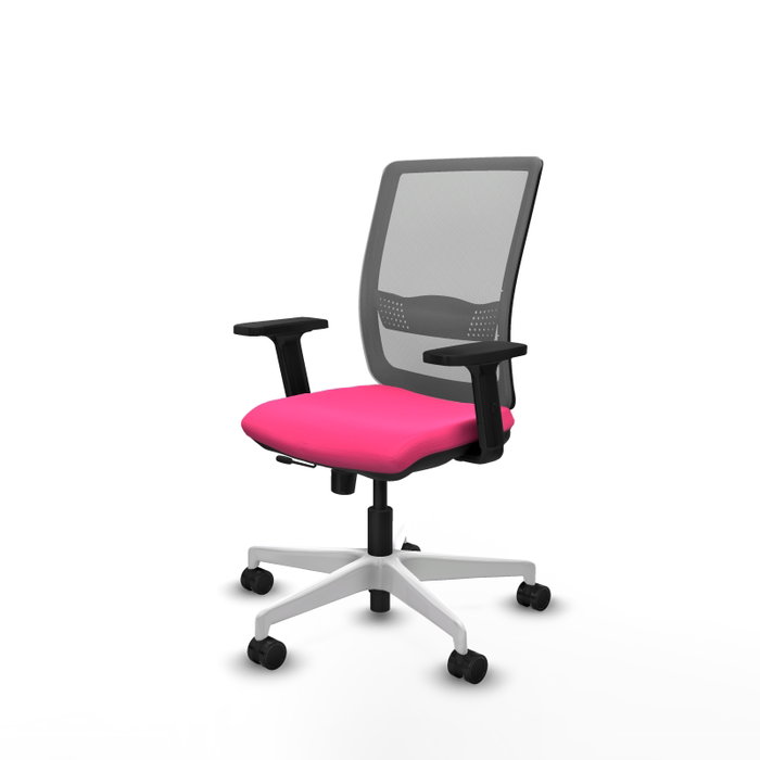 PIQUERAS Y CRESPO Silla de oficina Haches Rosa y Gris PIQUERAS Y CRESPO Silla de oficina Haches Rosa y Gris