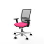 PIQUERAS Y CRESPO Silla de oficina Haches Rosa y Gris