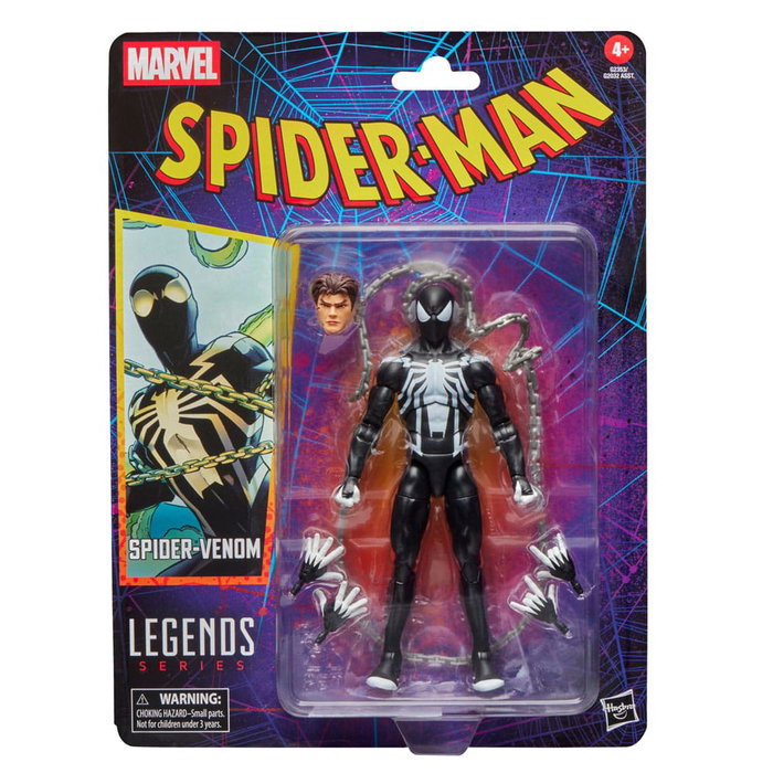 Hasbro Spider-Venom Marvel Legends Retro Figura 15 cm Hasbro Spider-Venom Marvel Legends Retro Figura 15 cm