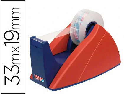 Tesa Portarrollos Easy Cut Rojo / Azul para rollos de 33 m