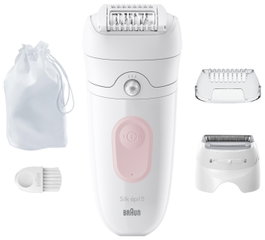 Braun Silk-épil 5-030 Depiladora Rosa y Blanco