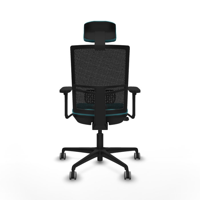 PIQUERAS Y CRESPO Silla de oficina Yunquera con mecanismo Sincro/Traslack, Turquesa y Negro PIQUERAS Y CRESPO Silla de oficina Yunquera con mecanismo Sincro/Traslack, Turquesa y Negro